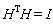 H^T*H = I