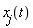 x[j](t)