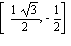 [sqrt(3)/2, -1/2]
