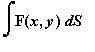 Int(F(x,y),S)