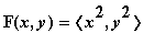 F(x,y) = `<,>`(x^2,y^2)