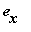 e[x]