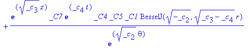 u(r,theta,z,t) = exp(_c[3]^(1/2)*z)*exp(_c[2]^(1/2)*theta)*_C3*exp(_c[4]*t)*_C7*_C5*_C1*BesselJ((-_c[2])^(1/2),(_c[3]-_c[4])^(1/2)*r)+exp(_c[3]^(1/2)*z)*exp(_c[2]^(1/2)*theta)*_C3*exp(_c[4]*t)*_C7*_C5*...