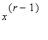 x^(r-1)