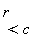r < c