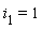 i[1] = 1