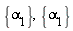 {alpha[1]}, {alpha[1]}