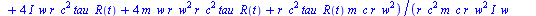 diff(omega_R(t), t) = `+`(`/`(`*`(`/`(1, 2), `*`(`+`(`*`(4, `*`(tau_R(t), `*`(I_zz, `*`(`^`(r_w, 2))))), `*`(4, `*`(I_zz, `*`(`^`(r_w, 2), `*`(tau_L(t))))), `-`(`*`(`^`(r_c, 2), `*`(m_c, `*`(`^`(r_w, ...
