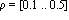 rho = [Float(1, -1) .. Float(5, -1)]