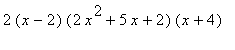 2*(x-2)*(2*x^2+5*x+2)*(x+4)