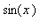 sin(x)