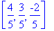 [4/5, 3/5, -2/5]