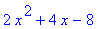 2*x^2+4*x-8