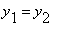 y[1] = y[2]