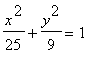 x^2/25+y^2/9 = 1