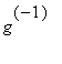 g^(-1)