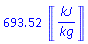 693.5212964*Units:-Unit(kJ/kg)