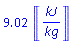 9.022909600*Units:-Unit(kJ/kg)
