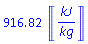 916.8176736*Units:-Unit(kJ/kg)