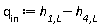 `#msub(mi("q",fontstyle = "normal"),mo("in"))` := `h__1,L`-`h__4,L`
