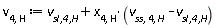 v[4, H] := `v__sl,4,H`+x[4, H]*(v[ss, 4, H]-`v__sl,4,H`)