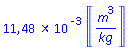 0.1148144181e-1*Units:-Unit(m^3/kg)
