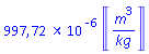 0.9977241453e-3*Units:-Unit(m^3/kg)