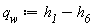 q__w := h__1-h__6