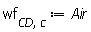 wf[CD, c] := Air