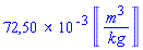 0.7250484750e-1*Units:-Unit(m^3/kg)