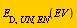 E[D, UN, EN](EV)