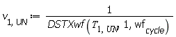 v[1, UN] := Units:-Standard:-`/`(DSTXwf(T[1, UN], 1, wf[cycle]))