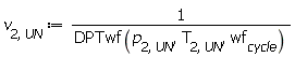 v[2, UN] := Units:-Standard:-`/`(DPTwf(p[2, UN], T[2, UN], wf[cycle]))