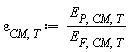 varepsilon[CM, T] := Units:-Standard:-`*`(E[P, CM, T], Units:-Standard:-`/`(E[F, CM, T]))