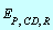 E[P, CD, R]