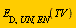 E[D, UN, EN](TV)