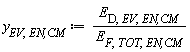 y[EV, `EN,CM`] := Units:-Standard:-`*`(E[D, EV, `EN,CM`], Units:-Standard:-`/`(E[F, TOT, `EN,CM`]))