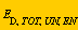 E[D, TOT, UN, EN]