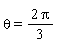 theta = 2*Pi*(1/3)