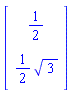 Vector(2, {(1) = 1/2, (2) = (1/2)*sqrt(3)})
