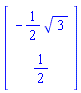 Vector(2, {(1) = -(1/2)*sqrt(3), (2) = 1/2})