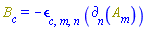 B[c](X) = -Physics:-LeviCivita[c, m, n]*Physics:-d_[n](A[m](X), [X])