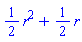 (1/2)*r^2+(1/2)*r