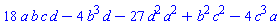 18*a*b*c*d-4*b^3*d-27*d^2*a^2+b^2*c^2-4*c^3*a