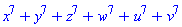 x^7+y^7+z^7+w^7+u^7+v^7