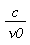 c/nu0