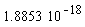 1.8853*10^(-18)