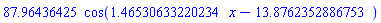 87.96436425*cos(1.46530633220234*x-13.8762352886753)