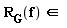 "R[G](f) in "