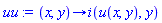 proc (x, y) options operator, arrow; i(u(x, y), y) end proc